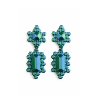 3D Printed Stone-shaped Dangle Earrings, Aurora