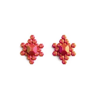 3D Printed Stone-shaped Stud Earrings, California