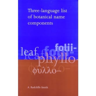 Three-Language List of Botanical Name Components
