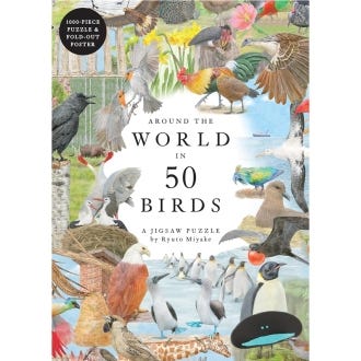 Around the World in 50 Birds Jigsaw Puzzle, 1000 pieces