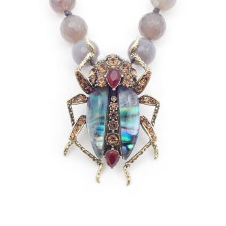 Bejewelled Bug Necklace