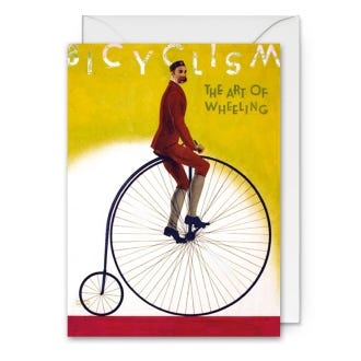 TFL Bicyclism, The Art of Wheeling Greeting Card