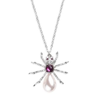 Pearl Spider Pendant Necklace