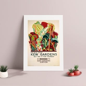 The Palm House at Kew TFL A4 Print