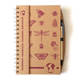 A5 Botanical Notebook with Pen
