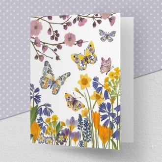 Butterfly Meadow Greeting Card