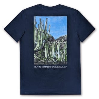 Marianne North Cactus T-shirt, Navy - back