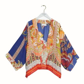One Hundred Stars Kimono Carnival Cobalt