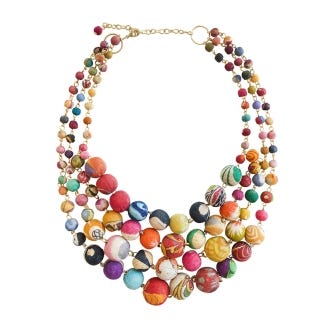 Kantha Cascading Necklace