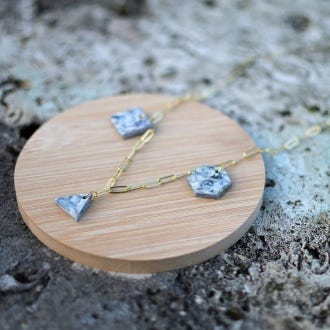 Kew x Re_considered Chunky Chain Necklace with Charms