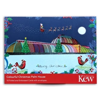 Kew Christmas Cards Colourful Palm House, Pack of 10