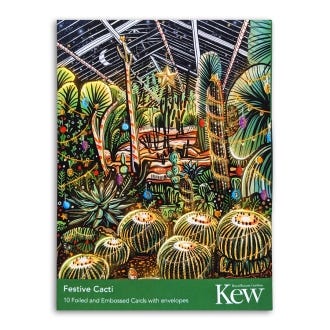Kew Christmas Cards Festive Cacti, Pack of 10