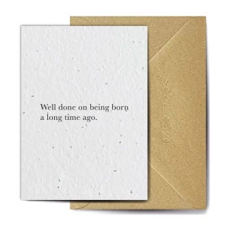 Congrats Old Person Seed Card