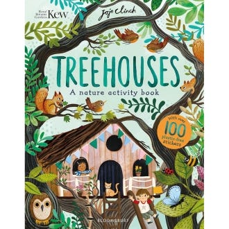 Treehouses nature activity book cover