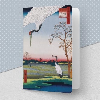 Cranes at Mikawa Island Greeting Card