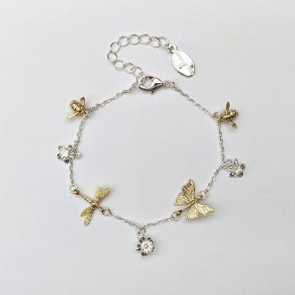 Kew x Bill Skinner Dragonfly & Bee Bracelet