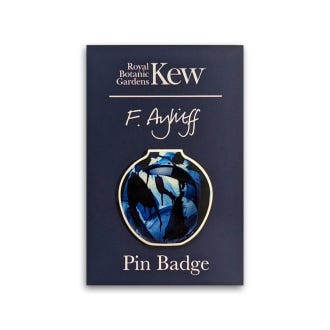 Kew Felicity Aylieff Pin Badge, Blue Pot
