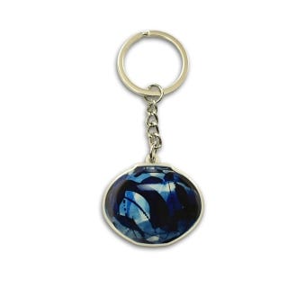 Kew Felicity Aylieff Keyring, Blue Pot