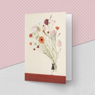 Flower Bundle Greeting Card