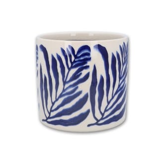 Navy Branch Pot Cover Planter from Gisela Graham