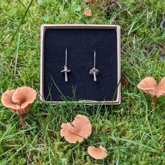 Wavey Toadstool Earrings