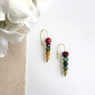 Kantha Kamla Earrings
