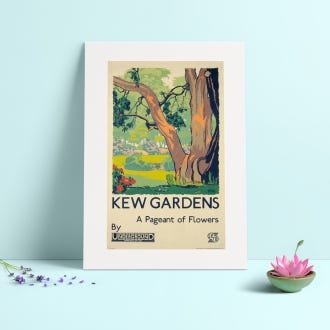 Kew Gardens by Gregory Brown TFL A3 Print