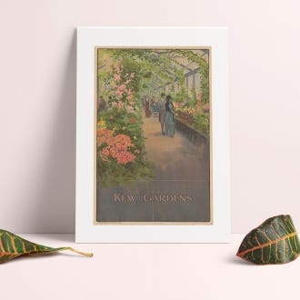 Kew Gardens by Charles Sharland TFL A4 Print