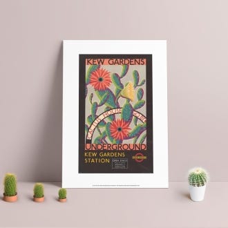 Kew Gardens by Kraber TFL A4 Print