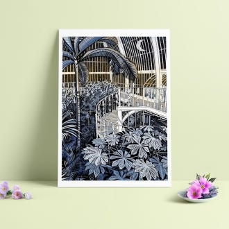 Kew Starlit Staircase A3 Print