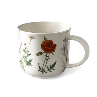 Kew Wild Floral White Mug