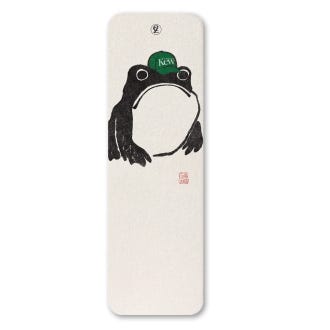 Frog with Kew Cap Bookmark