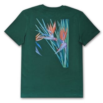 Marianne North Strelitzia T-shirt, Green