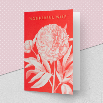 Kew 'Wonderful Wife' Greeting Card