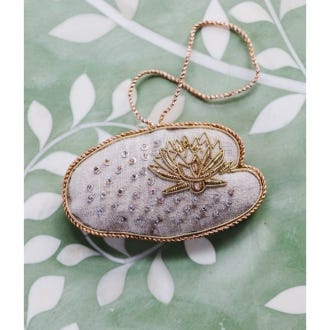 Kew x Katie Larmour Waterlily Decoration in Recycled Linen