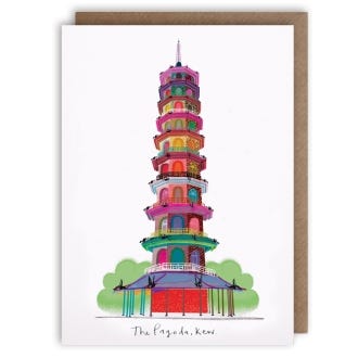Kew Pagoda Greeting Card
