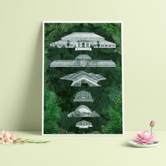 Lucille Clerc 'Kew Greenhouses Collection' A3 Print