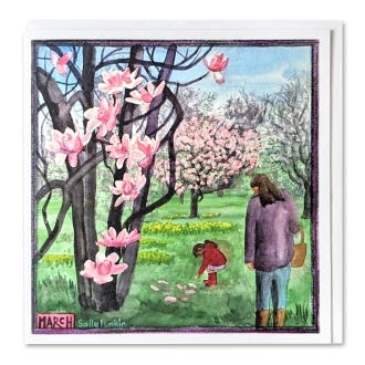 Kew Gardens Greeting Card, March