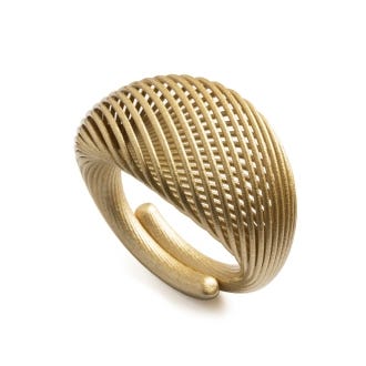 3D Printed Memento Bracelet, White Gold