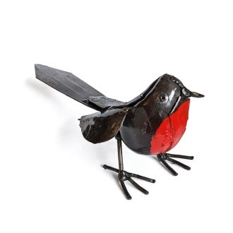 Handmade Metal Robin