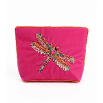 My Doris Dragonfly Small Pouch, Pink