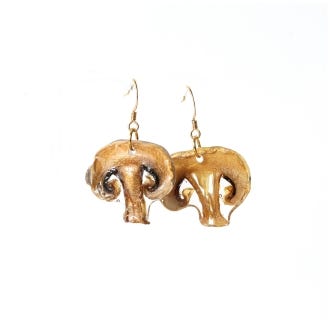 Mushroom Drop Earrings