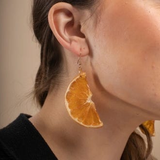 Oranges Drop Earrings from Nordic Flowers