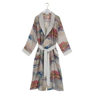 Oriental Landscape Grey Gown