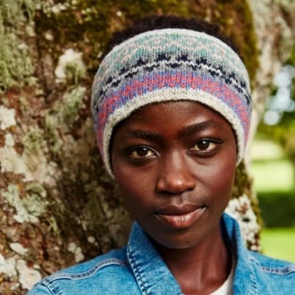 Classic Fairisle Headband, Oatmeal