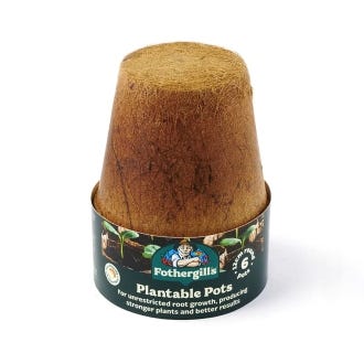 Plantable Round Pots, 12cm, from Mr Fothergill's