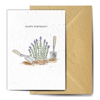Quintessential British Garden Happy Birthday Seed Card
