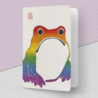 Rainbow Frog Greeting Card from Ezen