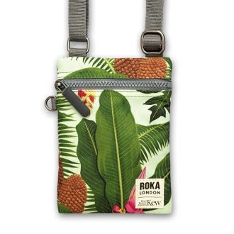 Kew x Roka Palm Print Recycled Chelsea Crossbody Bag