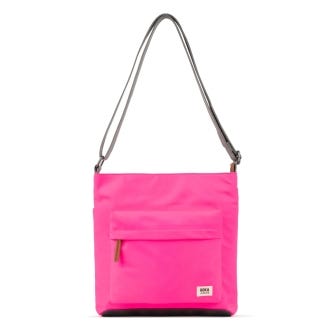 Roka Recycled Nylon Kennington Bag, Neon Pink